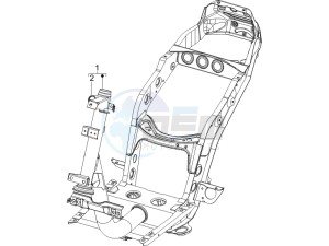 Fly 100 4t 2008 drawing Frame bodywork