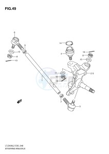 LT-Z400 (E33) drawing STEERING KNUCKLE