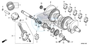 CB1000RE CB1000R E drawing CRANKSHAFT/ PI STON