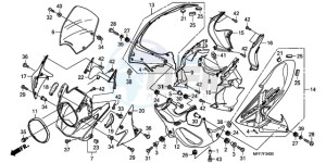 XL700VA9 Europe Direct - (ED / ABS SPC) drawing COWL