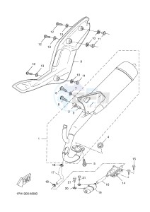 NS50N AEROX NAKED (1PL1 1PL1) drawing EXHAUST