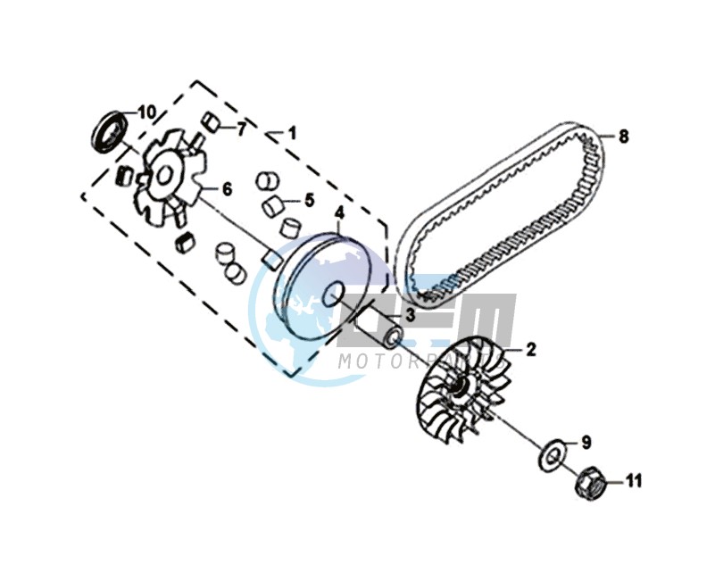 MOVABLE FLANGE / V-BELT