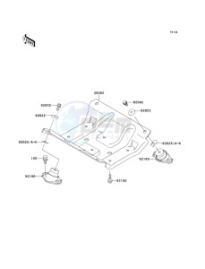 JH 900 A [900 ZXI] (A1-A3) [900 ZXI] drawing ENGINE MOUNT