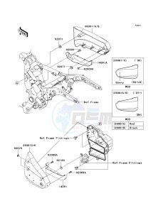 VN 1600 A [VULCAN 1600 CLASSIC] (A6F-A8FA) A8F drawing SIDE COVERS