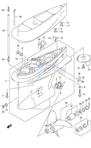 DF 250 drawing Gear Case (C/R)