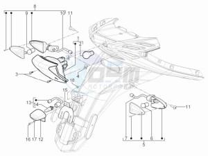 SR Motard 125 4t e3 drawing Tail light - Turn signal lamps