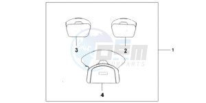 GL18009 France - (F / AB CMF NAV) drawing DELUXE INNER BAG