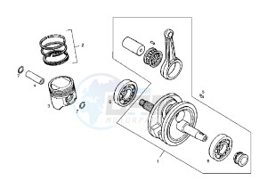 SENDA R - 125 drawing CRANKSHAFT