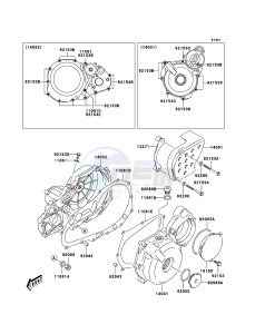 KFX400 KSF400A6F EU drawing Engine Cover(s)