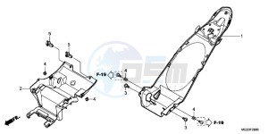 NC700XDD NC700X Dual Cluth ABS 2ED - (2ED) drawing REAR FENDER