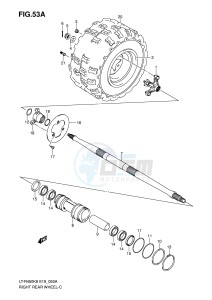 LT-R450 (E19) drawing RIGHT REAR WHEEL (MODEL K8 K9 L0)