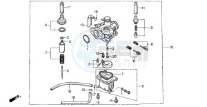 PK50S drawing CARBURETOR