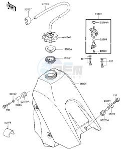 KX 250 D [KX250] (D1) [KX250] drawing FUEL TANK