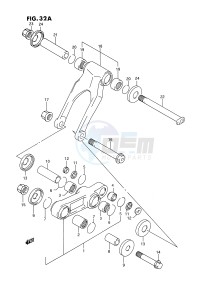 RM125 (E3) drawing CUSHION LEVER (MODEL P R S)