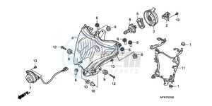 CB1000RA9 Australia - (U / ABS) drawing HEADLIGHT