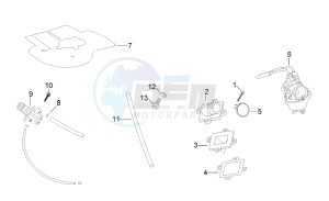 SR 50 Air (Horizontal cylinder) drawing Carburettor - Oil pump