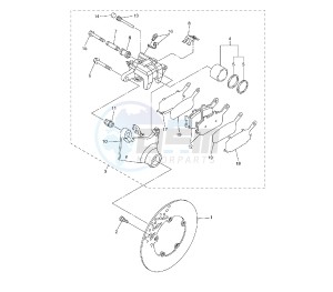 FZ1 1000 drawing REAR BRAKE CALIPER