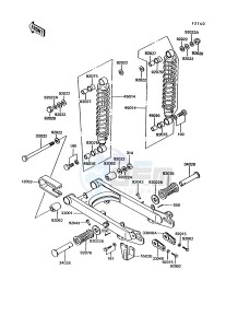 KE 100 B [KE100] (B11-B15) [KE100] drawing SWINGARM_SHOCK ABSORBER