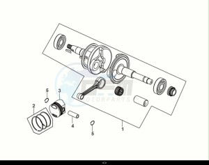 ORBIT III 50 (XE05W2-NL) (E5) (M1) drawing CRANK SHAFT