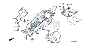 CBR1000RRA France - (F / CMF HRC) drawing REAR FENDER (CBR1000RR)