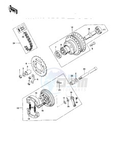 KD 80 A [KD80] (A1-A2) [KD80] drawing REAR HUB_BRAKE