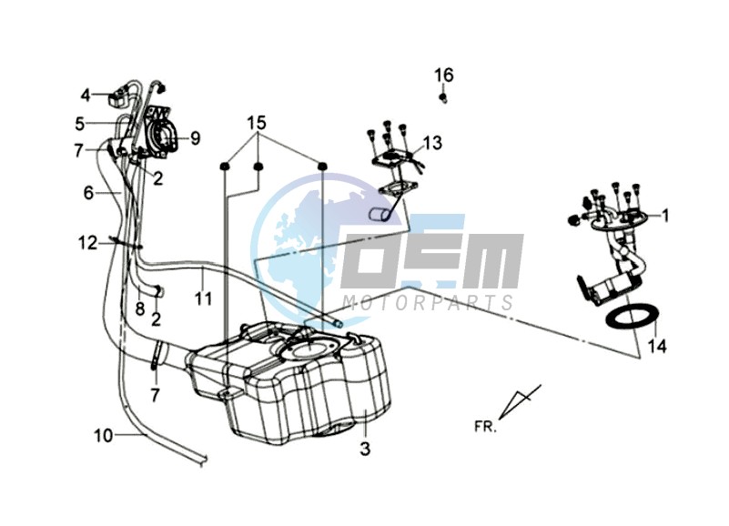 FUEL TANK - FUEL CUT