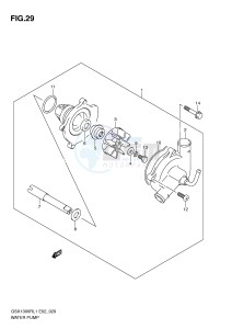 GSX1300R (E2) Hayabusa drawing WATER PUMP