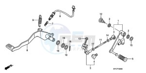 XL125VA E / MKH drawing PEDAL