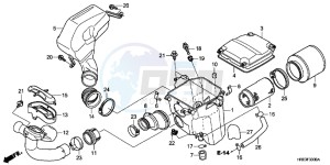 VFR1200XH Europe Direct - (ED) drawing MIDDLE COWL