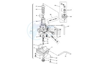 YZ N-LW 80 drawing CARBURETOR