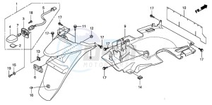 SH300R drawing REAR FENDER