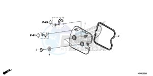 NSS300D Forza - NSS300D UK - (E) drawing CYLINDER HEAD COVER