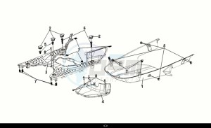 SYMPHONY ST 125 LC (XL12WW-EU) (E5) (M1) drawing FLOOR PANEL - CENTER COVER