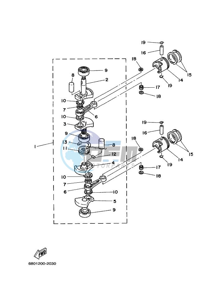 CRANKSHAFT--PISTON