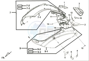 MIO 100 L6 drawing COWLING / TAIL LIGHT / INDICATORS