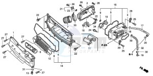 FJS600A 400 SILVER WING drawing AIR CLEANER