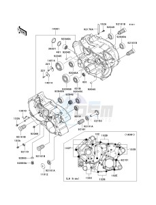 KVF 360 B [PRAIRIE 360] (B6F-B9F) B9F drawing CRANKCASE