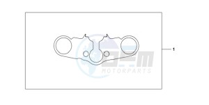 CBR600RRA Australia - (U / 2U) drawing TOP BRIDGE COVER