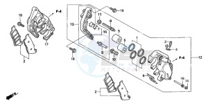 CBF1000A drawing FRONT BRAKE CALIPER (CBF1000)