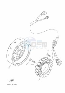 YFM450FWBD KODIAK 450 EPS (BEY1) drawing GENERATOR