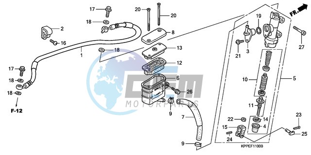 RR. BRAKE MASTER CYLINDER