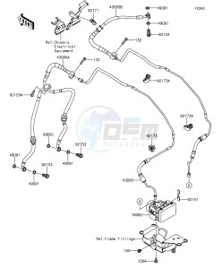 Z1000 ABS ZR1000GFF FR GB XX (EU ME A(FRICA) drawing Brake Piping