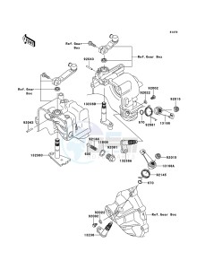 MULE 4010 TRANS 4x4 DIESEL KAF950G9F EU drawing Gear Change Mechanism