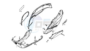 BOULEVARD - 125 CC 4T EU3 drawing COVER LOWER