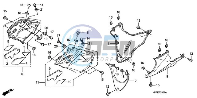 UNDER COWL (CBR125RW7/RW9/RWA)