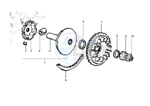 X9 180 Amalfi drawing Driving pulley - Belt