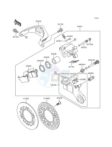 KX 250 K [KX250] (K3) [KX250] drawing REAR BRAKE