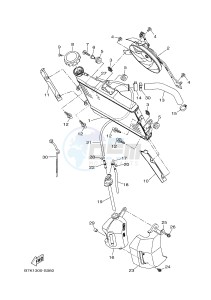 MTT690P-AB MT-07 TRACER TRACER 700 (B7K1 B7K1 B7K1 B7K1) drawing RADIATOR & HOSE