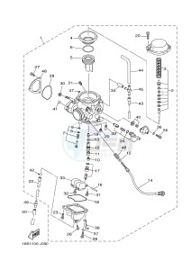 YFM350 YFM35RD RAPTOR 350 (1BSA 1BS9) drawing CARBURETOR