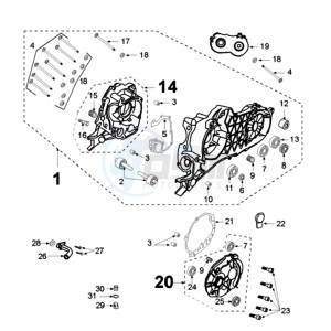 SAT125 drawing CRANKCASE